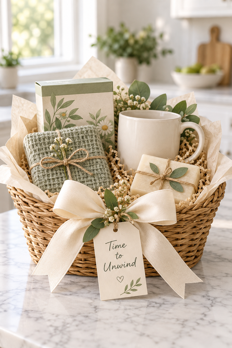 Time to Unwind — gift basket by Heaven Farm Gifts